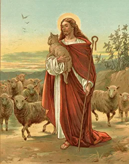 Biblical Tales by John Lawson, Jesus the Good Shepherd Biblical Tales by John Lawson, Jesus the Good Shepherd