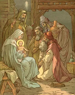 Biblical Tales by John Lawson, Nativity with Magi Biblical Tales by John Lawson, Nativity with Magi