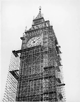 1974 Gallery: Big Ben under Scaffold