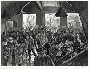 Images Dated 12th September 2018: Billingsgate Fish Market, London 1886