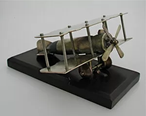 biplane with fuselage made out of pom-pom type of shell