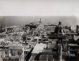 Bird's eye view of the city centre, Valletta Malta Bird's eye view of the city centre, Valletta Malta