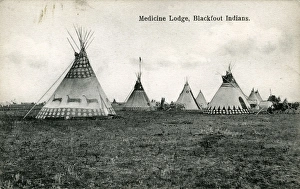 Blackfoot Indians Camp, Medicine Lodge, Kansas Blackfoot Indians Camp, Medicine Lodge, Kansas
