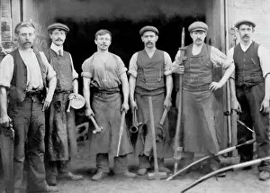 Tool Gallery: Blacksmiths outside their forge