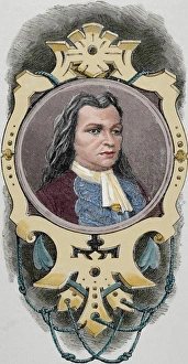 Blas de Lezo (1689-1741). Spanish admiral. Engraving by Artu Blas de Lezo (1689-1741). Spanish admiral. Engraving by Artu