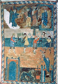 Blessed of Valcavado. Illuminated codex. Detail Blessed of Valcavado. Illuminated codex. Detail