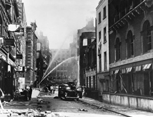 Blitz in London -- Duke Street, Strand, WW2 Blitz in London -- Duke Street, Strand, WW2