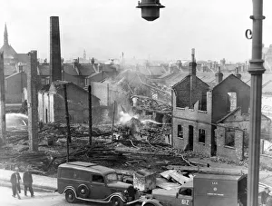 Blitz in London -- Glengall Road, Peckham, WW2 Blitz in London -- Glengall Road, Peckham, WW2