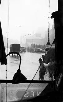 The London Blitz Prints: WW2 Blitz in London - Kings Cross Road Print, 1943