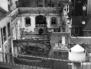 Blitz in London -- Merchant Taylors Hall, WW2 Blitz in London -- Merchant Taylors Hall, WW2