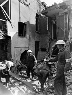 Blitz in London -- off Whitechapel Road, WW2 Blitz in London -- off Whitechapel Road, WW2