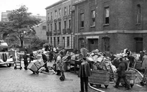 Blitz in London -- salvaged mail, Calthorpe Street, WW2