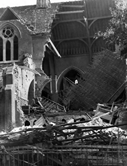 Blitz in London -- St Cyprians Church, Brockley, WW2 Blitz in London -- St Cyprians Church, Brockley, WW2