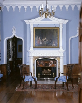 Blue Room, home of Lord St Levan, St Michaels Mount Blue Room, home of Lord St Levan, St Michaels Mount