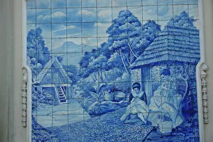 Cafe Gallery: Blue Tiles, Avenida Arriaga, Funchal, Madeira