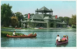 Mount Gallery: Boating at Belle Isle, Detroit, Michigan, USA