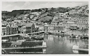 Boats in the harbour at Mevagissey, Cornwall Boats in the harbour at Mevagissey, Cornwall