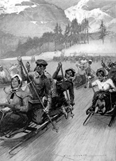 Bobsleigh Races on an ice-rink, St. Moritz, 1909 Bobsleigh Races on an ice-rink, St. Moritz, 1909