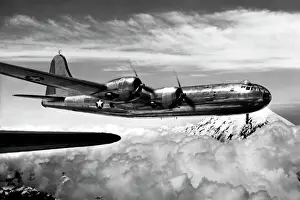 Airplanes And Aviation Prints: Boeing B-29 Superfortress Prototype Test Flight Print