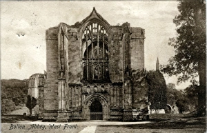 Bolton Abbey - West Front, Skipton, Yorkshire Bolton Abbey - West Front, Skipton, Yorkshire