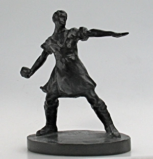 The Bomber - A Highlander throwing a Mills bomb The Bomber - A Highlander throwing a Mills bomb