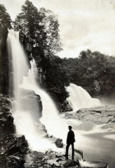 Davidson Collection: Bonnington Falls on the River Clyde, Scotland