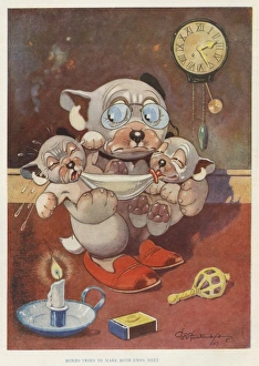 Bonzo tries to make both ends meet Bonzo tries to make both ends meet