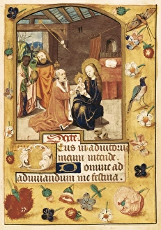Book of Hours. 15th c. Epiphany scene. Work known Book of Hours. 15th c. Epiphany scene. Work known