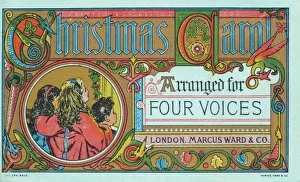 Booklet cover, Christmas Carol arranged for four voices