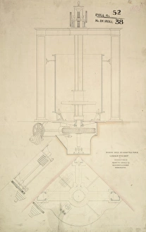 Boring mill as adapted for a corner of a shop Boring mill as adapted for a corner of a shop