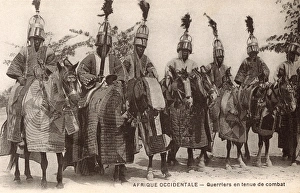 Bornu mounted warrriors (cavalry) in Ceremonial Battle Dress Bornu mounted warrriors (cavalry) in Ceremonial Battle Dress