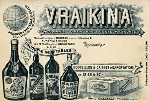 Liquor Gallery: Four bottles of liquor produced by the Vraikina Company