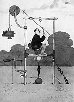 Humorous Gallery: Bound to Draw by William Heath Robinson