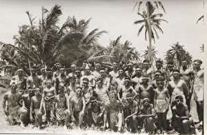 Boy scouts dressed as natives at camp, British Honduras Boy scouts dressed as natives at camp, British Honduras