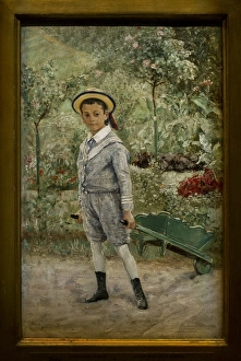 Boy with a Wheelbarrow, 1880, by Ernst Josephson Boy with a Wheelbarrow, 1880, by Ernst Josephson