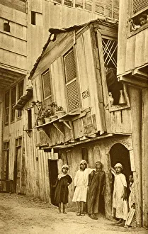 Boys and girls outside their homes, Port Said, Egypt Boys and girls outside their homes, Port Said, Egypt