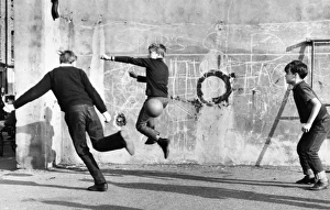 Jeans Gallery: Boys playing football in Balham, SW London