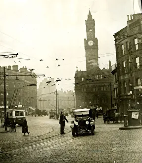 Bradford Town Centre and Town Hall, West Yorkshire Bradford Town Centre and Town Hall, West Yorkshire
