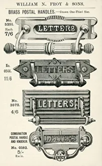 Brass postal, door handles and letter plates Brass postal, door handles and letter plates