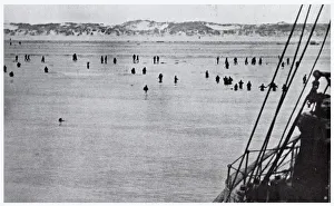 Bray Dunes, near Dunkirk, during the evacuation, WW2 Bray Dunes, near Dunkirk, during the evacuation, WW2