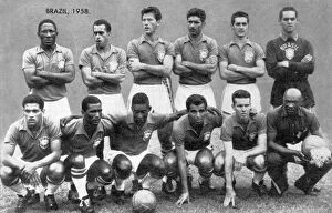 1958 Sweden Gallery: Brazilian Football Team of the 1958 World Cup