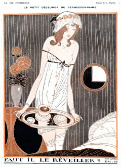 Breakfast for a soldier on home leave, WW1 Breakfast for a soldier on home leave, WW1
