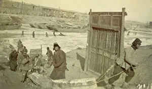 Breaking ice for water, Tientsin, China Breaking ice for water, Tientsin, China