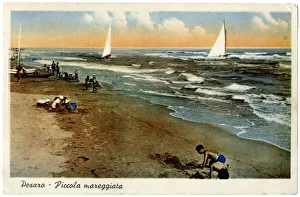 A breezy day on the beach, Pesaro, Italy A breezy day on the beach, Pesaro, Italy