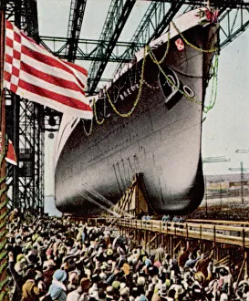 <b class=qtipBold><figcaption>Bremen Launched</figcaption></b><br>In her heyday this fine German liner wins the Atlantic record, but in WW2 she becomes a naval accommodation ship, destroyed by fire in 1941.<br><em>© Mary Evans Picture Library</em> Bremen Launched