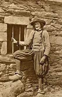 Images Dated 28th August 2018: Breton peasant, Brittany, Northern France
