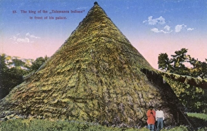 Bribri Indian Shaman & Conical House, Costa Rica Bribri Indian Shaman & Conical House, Costa Rica