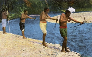 Bribri People - Shooting fish, Costa Rica Bribri People - Shooting fish, Costa Rica
