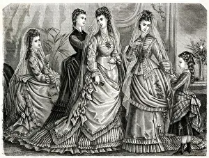Bride being prepared for the big day 1875 Bride being prepared for the big day 1875
