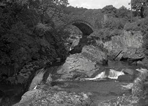 Bridge near Swallow Falls - the Rhaeadr Ewynnol, Wales Bridge near Swallow Falls - the Rhaeadr Ewynnol, Wales